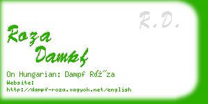 roza dampf business card